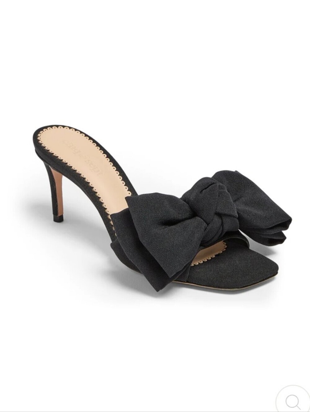 cinq a sept FELICITY Black Bow-Embellished Stiletto Mule Size 38.5 EU NWOT NoBox